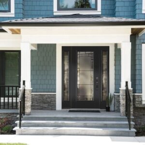 Masonite Tricorn Black Fiberglass Door